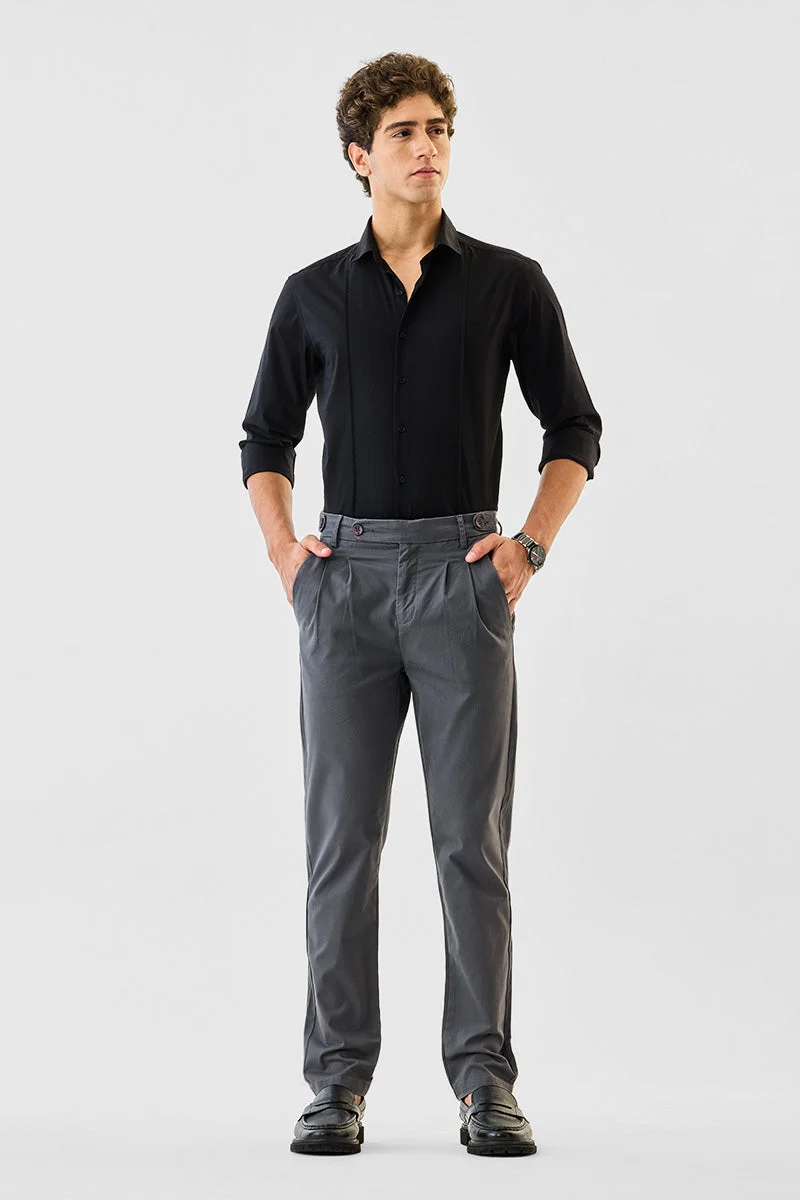 SNITCH Straight Fit Stretch Trousers